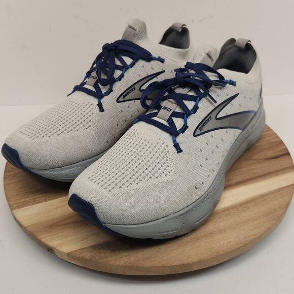 Brooks Mens Glycerin StealthFit 20 Running Shoes Gray Blue Size 11.5 - Picture 6 of 12